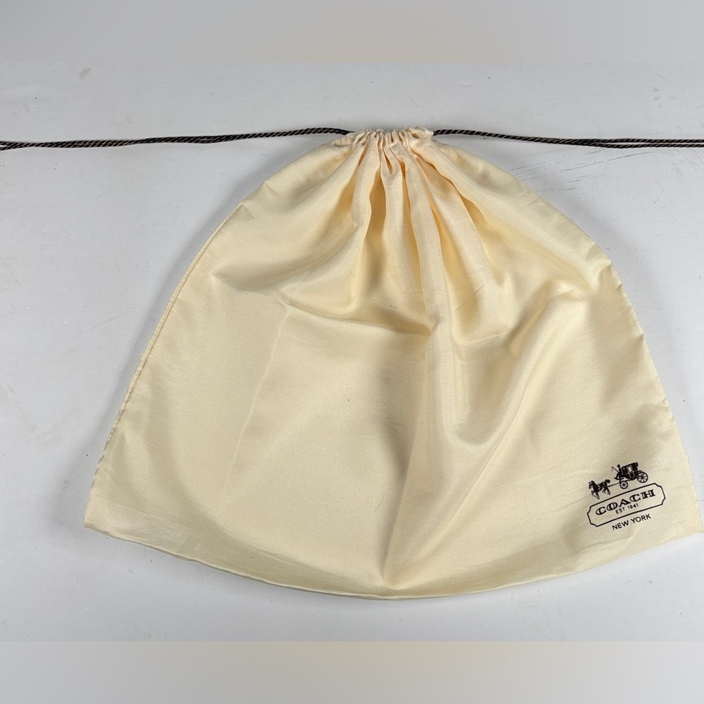 Coach Cream drawstring Storage Bag. Dust bag.